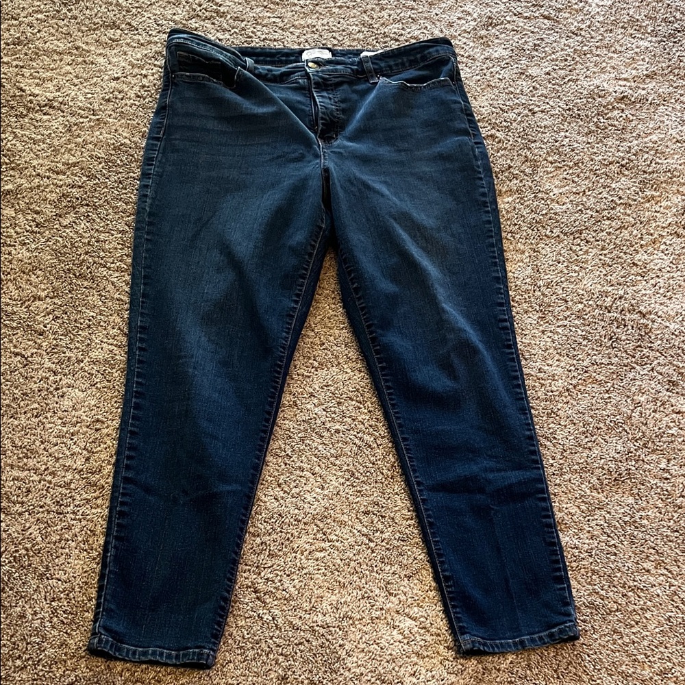 Jessica Simpson Dark Blue high rise skinny ankle Jeans